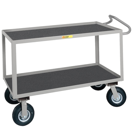 Little Giant Ergonomic Handle, Lipped Shelves, 1200 lbs. Capacity, 24" x 48" Shelf Size ENGLF-2448-9PM
